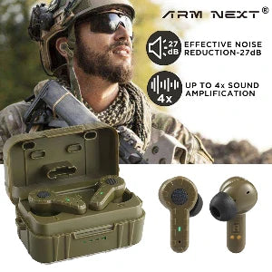 Shooting Electronic Earplugs, Military Tactical Earplugs Army Green